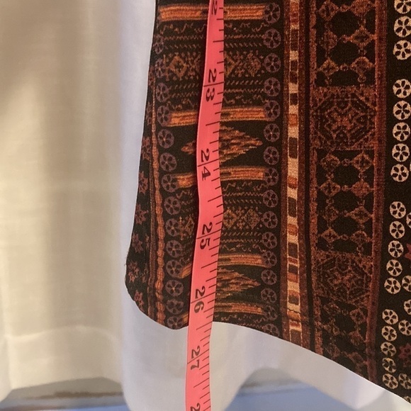 BCBGENERATION SIZE XS long sleeve fall BCBG black print dress - Picture 7 of 7